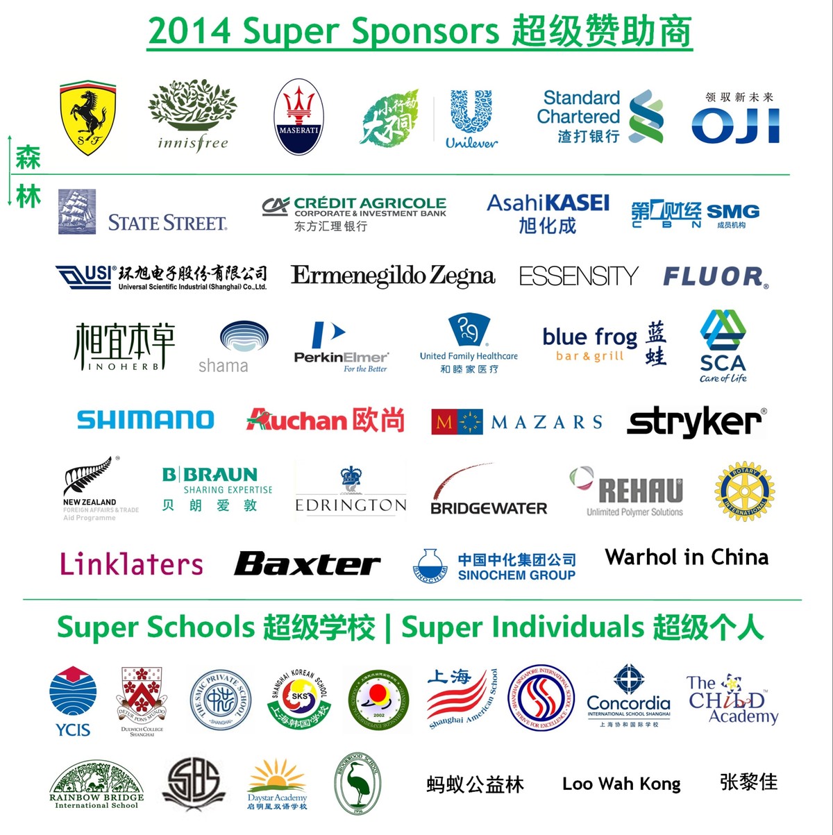 2014 Super Sponsors